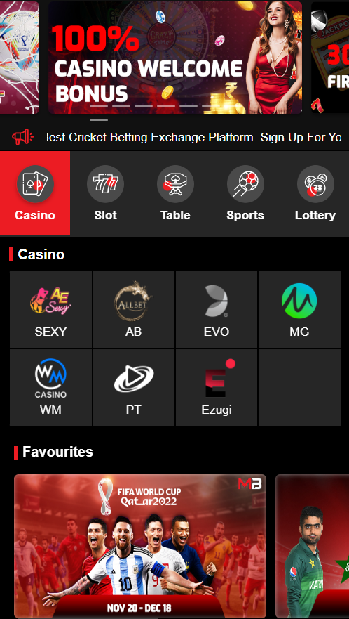 Marvelbet - live betting and casino site in Bangladesh